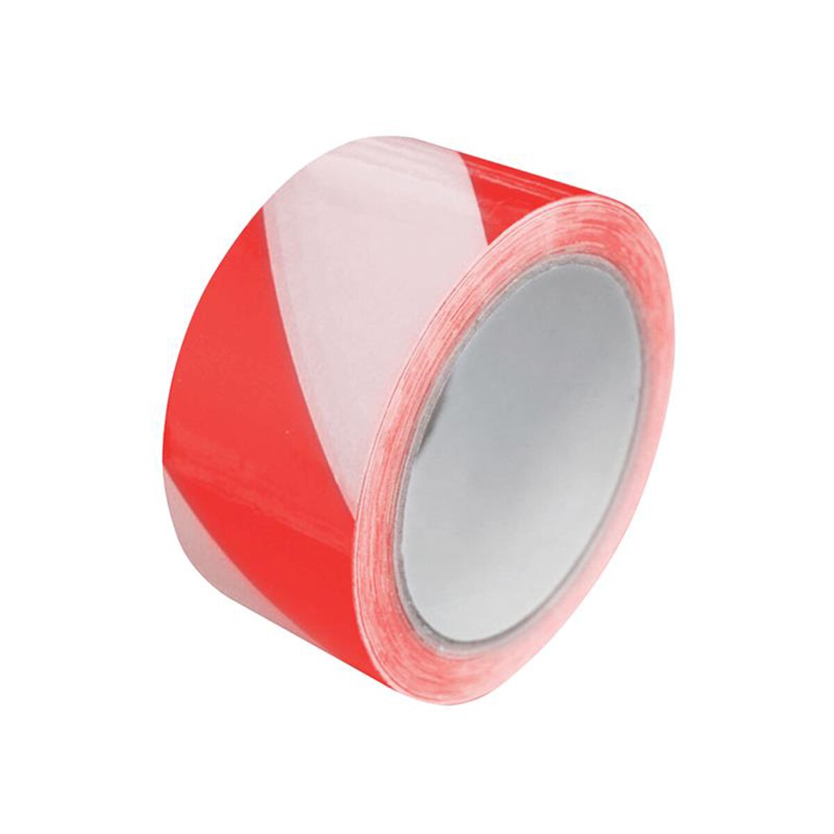 Faithfull Laminated Self-Adhesive Hazard TapeÊRed/White 50mm x 33m - FAITAPERWLAM - Image 1