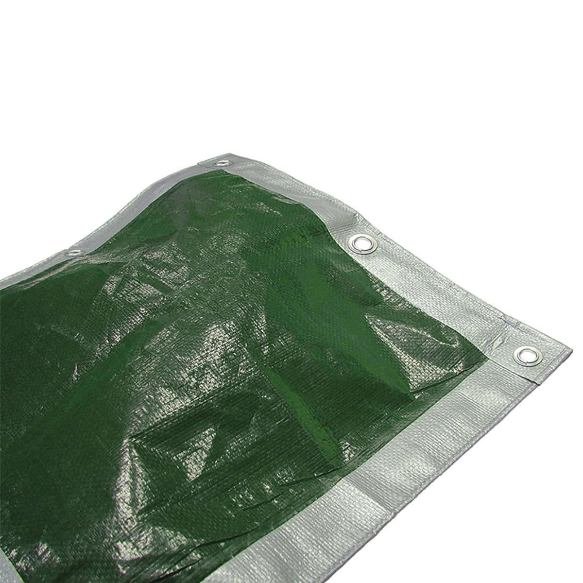 Faithfull Heavy-Duty Tarpaulin Green/Silver 5.4 x 5.4m (18 x 18ft) 140gsm - FAITARP1818H - Image 1