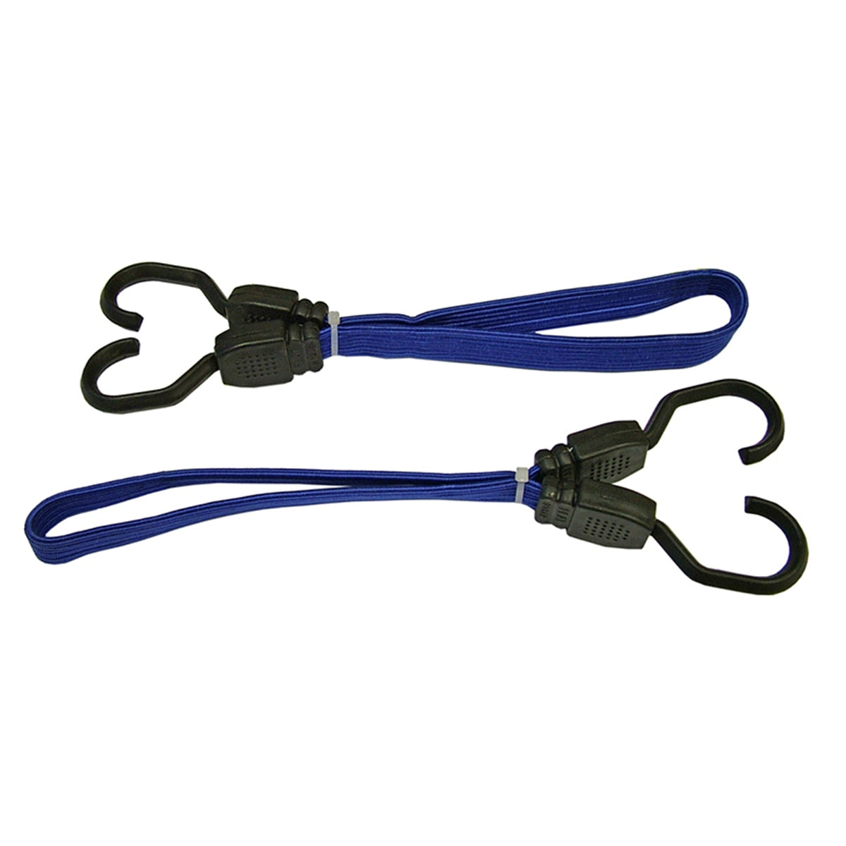 Faithfull Flat Bungee Flat Cord 46cm (18in) Blue 2 Piece - FAITDBUNG18 - Image 1