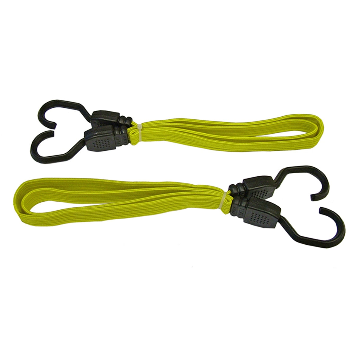 Faithfull Flat Bungee Cord 90cm (36in) Yellow 2 Piece - FAITDBUNG36 - Image 1