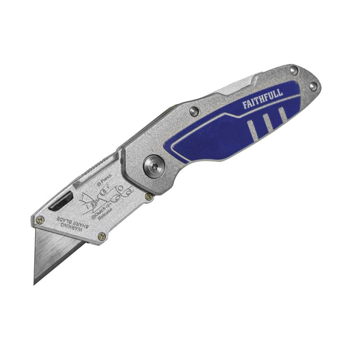 Faithfull Professional Lock Back Utility Knife - FAITKLBPRO - Image 1