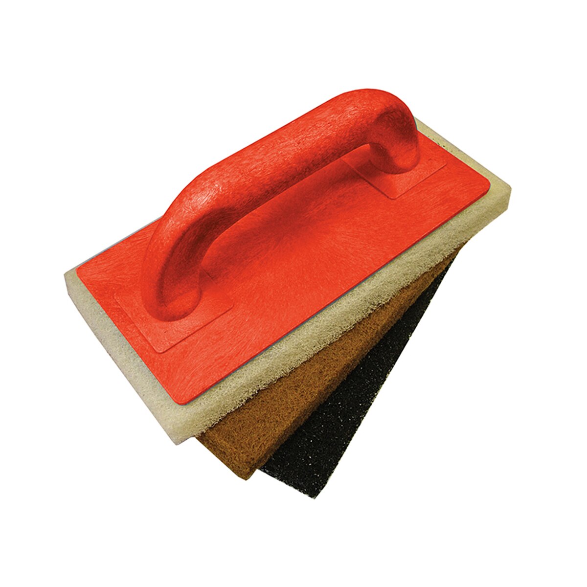 Faithfull Scouring Pad Holder + Fine Medium & Coarse Pads - FAITLSCOUR3 - Image 1