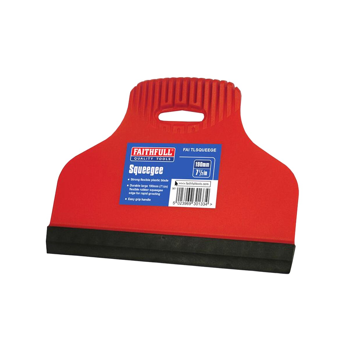 Faithfull Rubber Edge Squeegee - FAITLSQUEEGE - Image 1