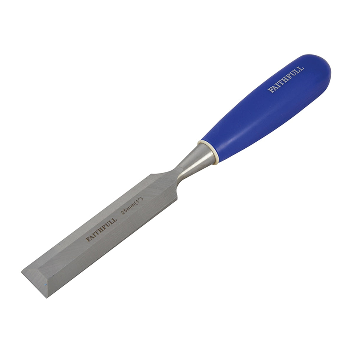 Faithfull Bevel Edge Chisel Blue Grip 25mm (1 in) - FAIWCB1 - Image 1
