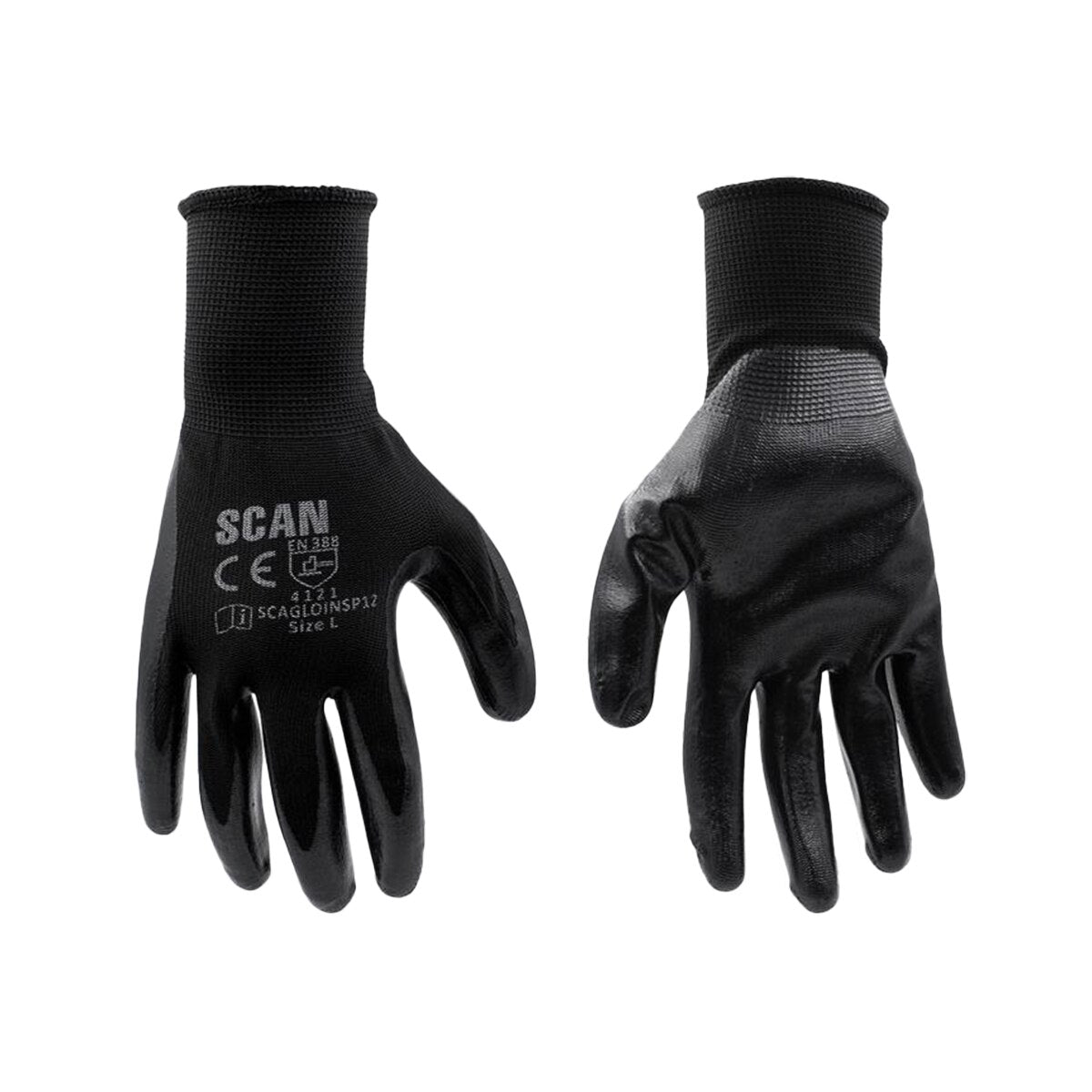 Scan Seamless Inspection Gloves - L (Size 9) (pack 12) - SCAGLOINSP12 - Image 1
