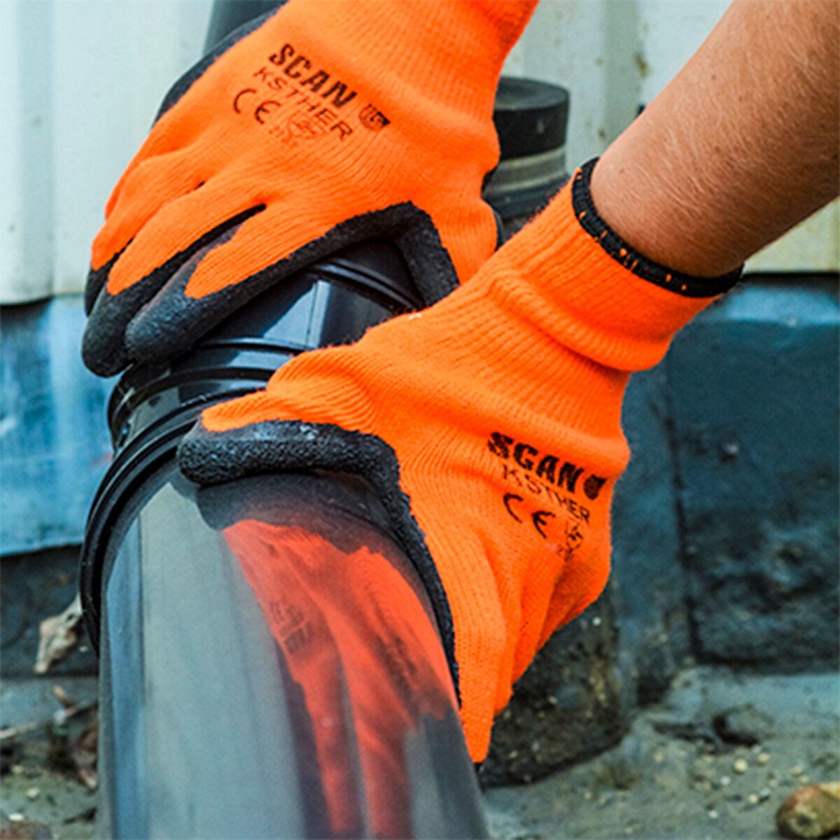 Scan Thermal Latex Coated Gloves - L (Size 9) - SCAGLOKSTHER - Image 3