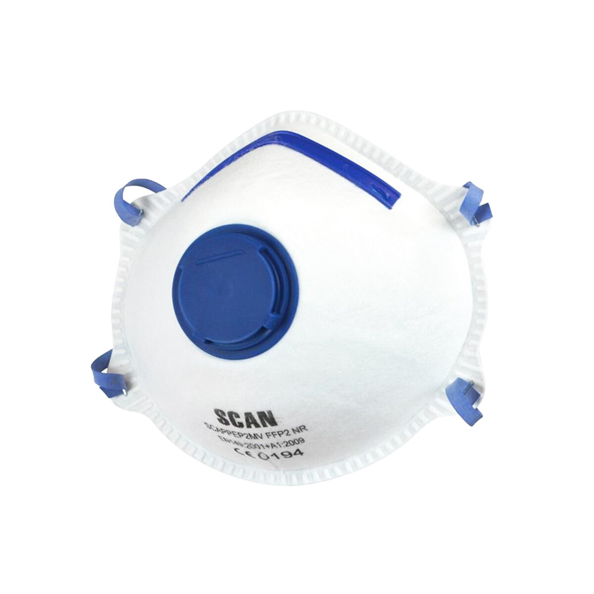 Scan Moulded Disposable Mask Valved FFP2 Protection (Pack 10) - SCAPPEP2MVB - Image 1