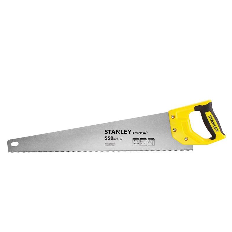 Stanley Sharpcut Handsaw 550mm (22in) 7 TPI - STA120368 - Image 1