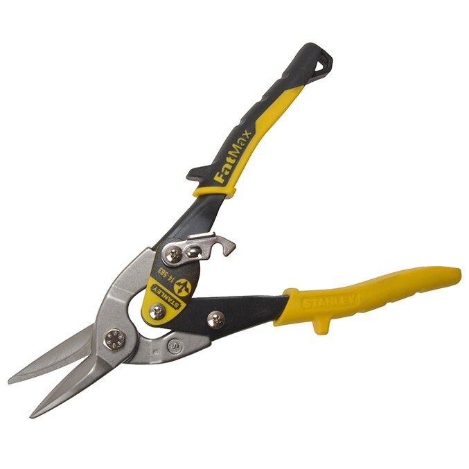 Stanley Yellow Aviation Snips Straight Cut 250mm (10in) - STA214563 - Image 2
