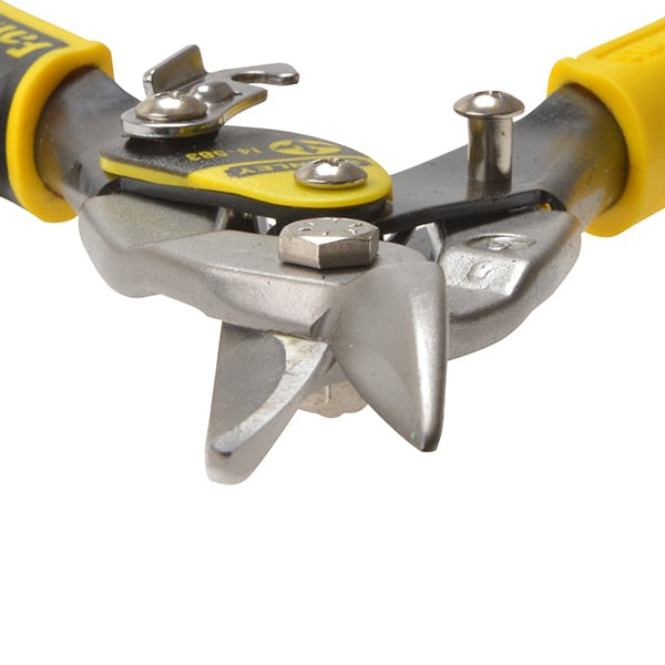Stanley Yellow Aviation Snips Straight Cut 250mm (10in) - STA214563 - Image 3