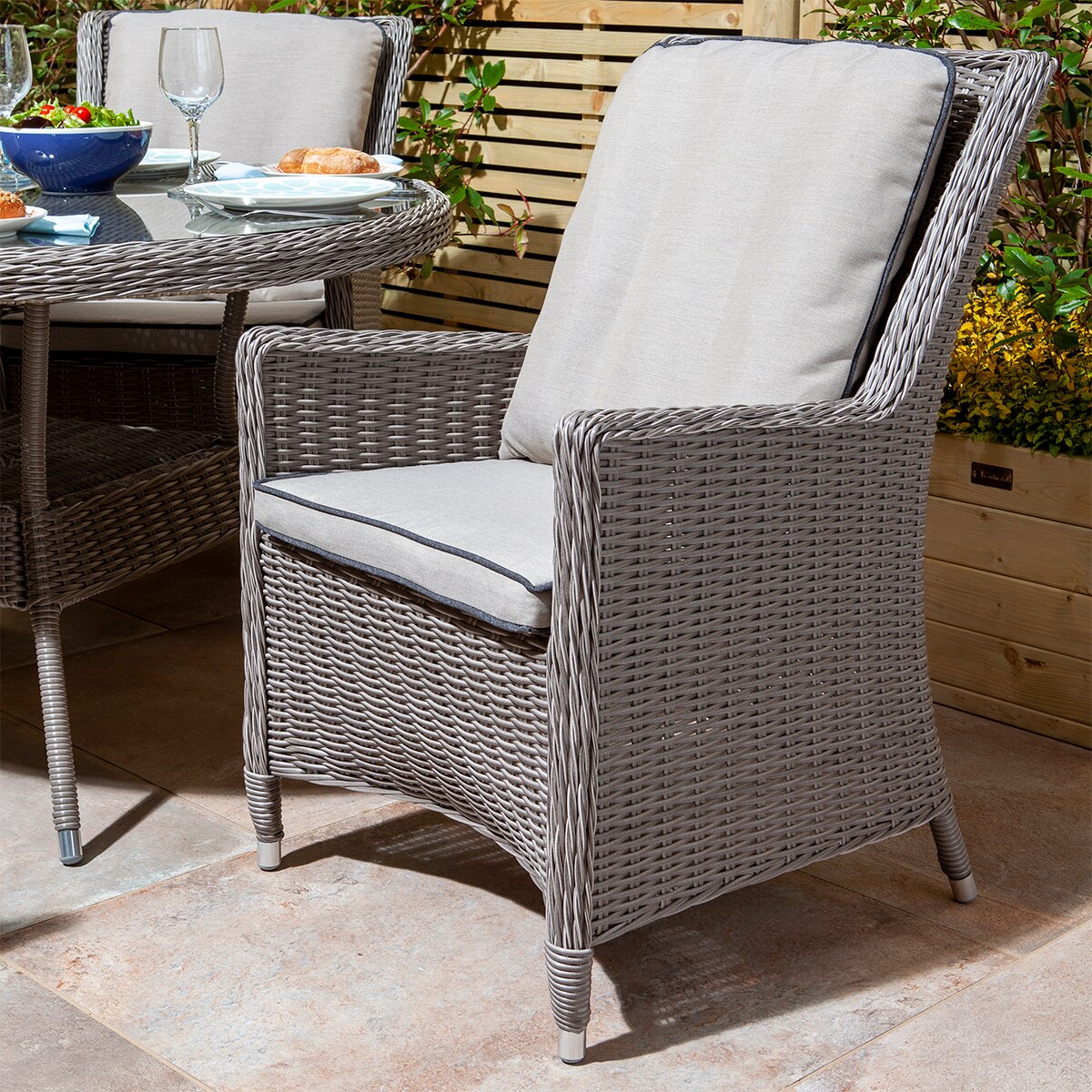 Prestbury 5pc Rattan Garden Furniture Set - Image 3