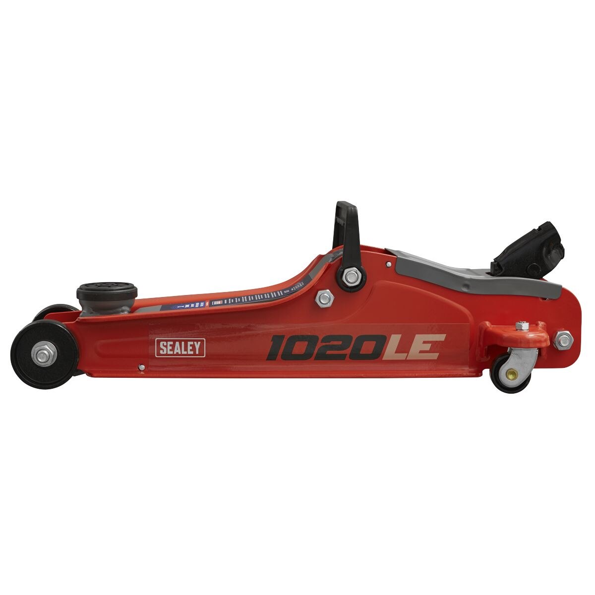 Sealey Trolley Jack 2 Tonne Low Profile Short Chassis Red - Image 8