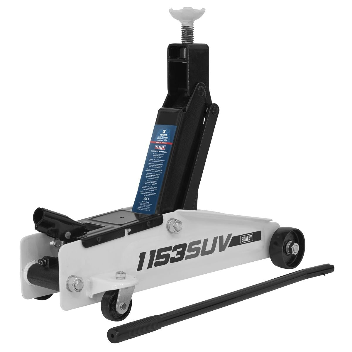 Sealey Long Reach High Lift SUV Trolley Jack 3 Tonne - Image 8