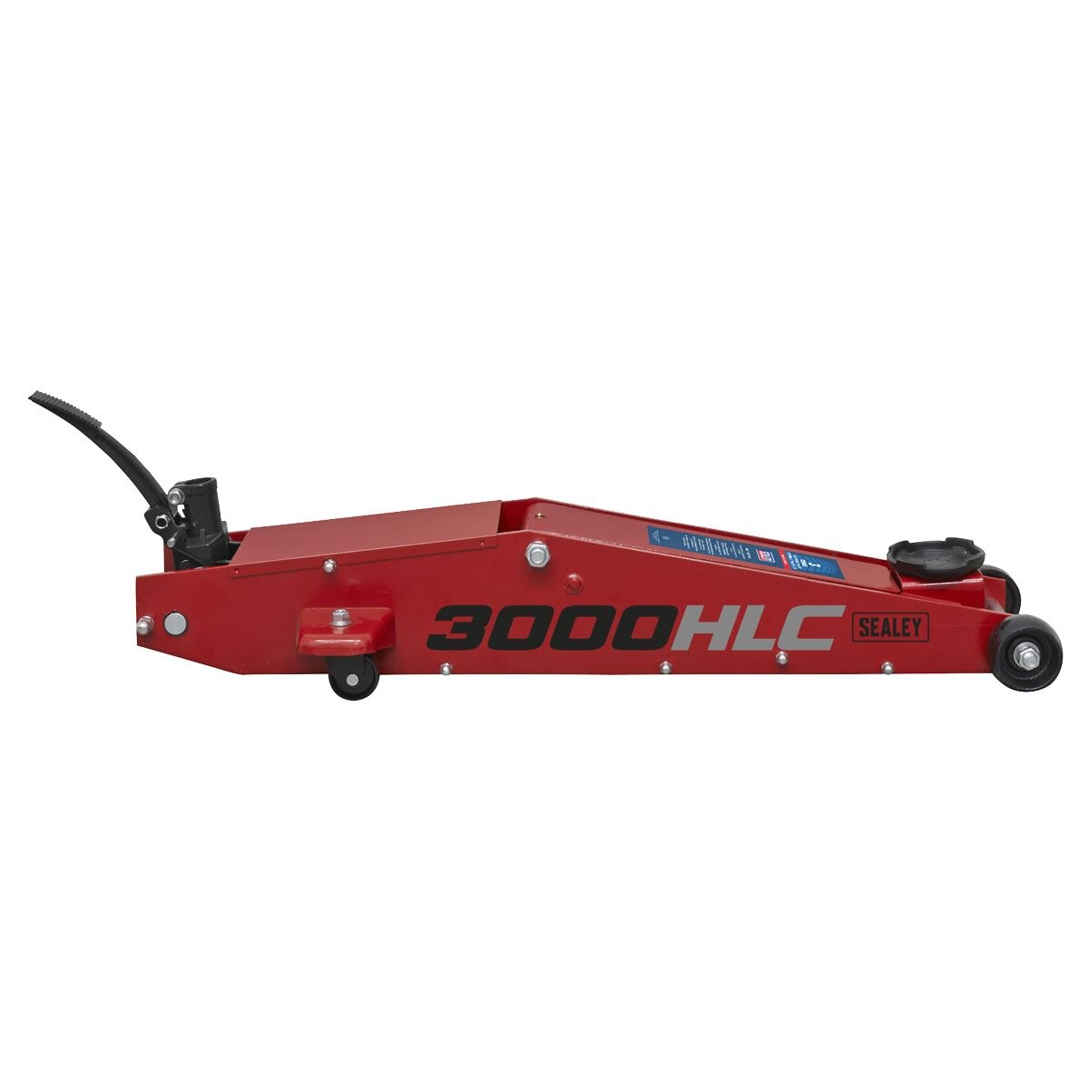 Sealey Trolley Jack 3 Tonne Long Reach High Lift - Image 2