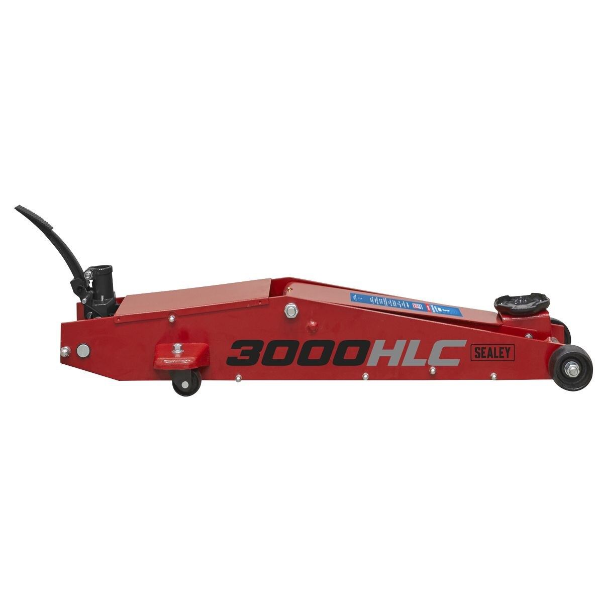 Sealey Trolley Jack 3 Tonne Long Reach High Lift - Image 9