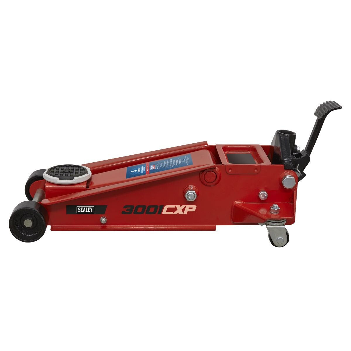 Sealey Trolley Jack 3 Tonne with Foot Pedal - Image 3