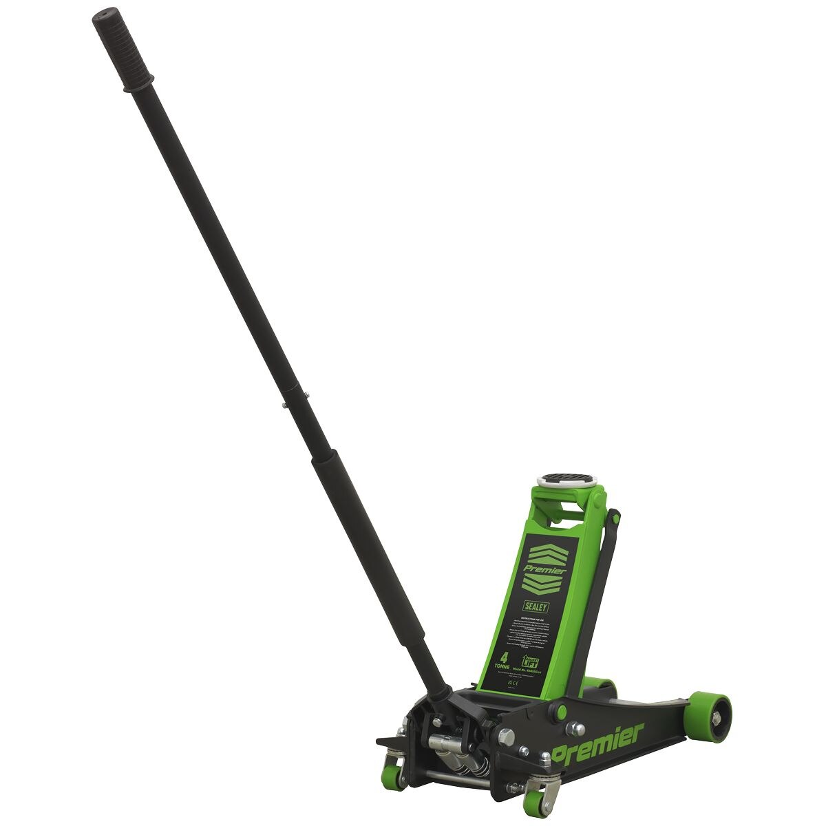 Sealey Trolley Jack 4 Tonne Rocket Lift Green - Image 2