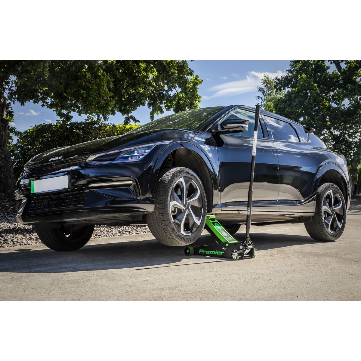 Sealey Trolley Jack 4 Tonne Rocket Lift Green - Image 4