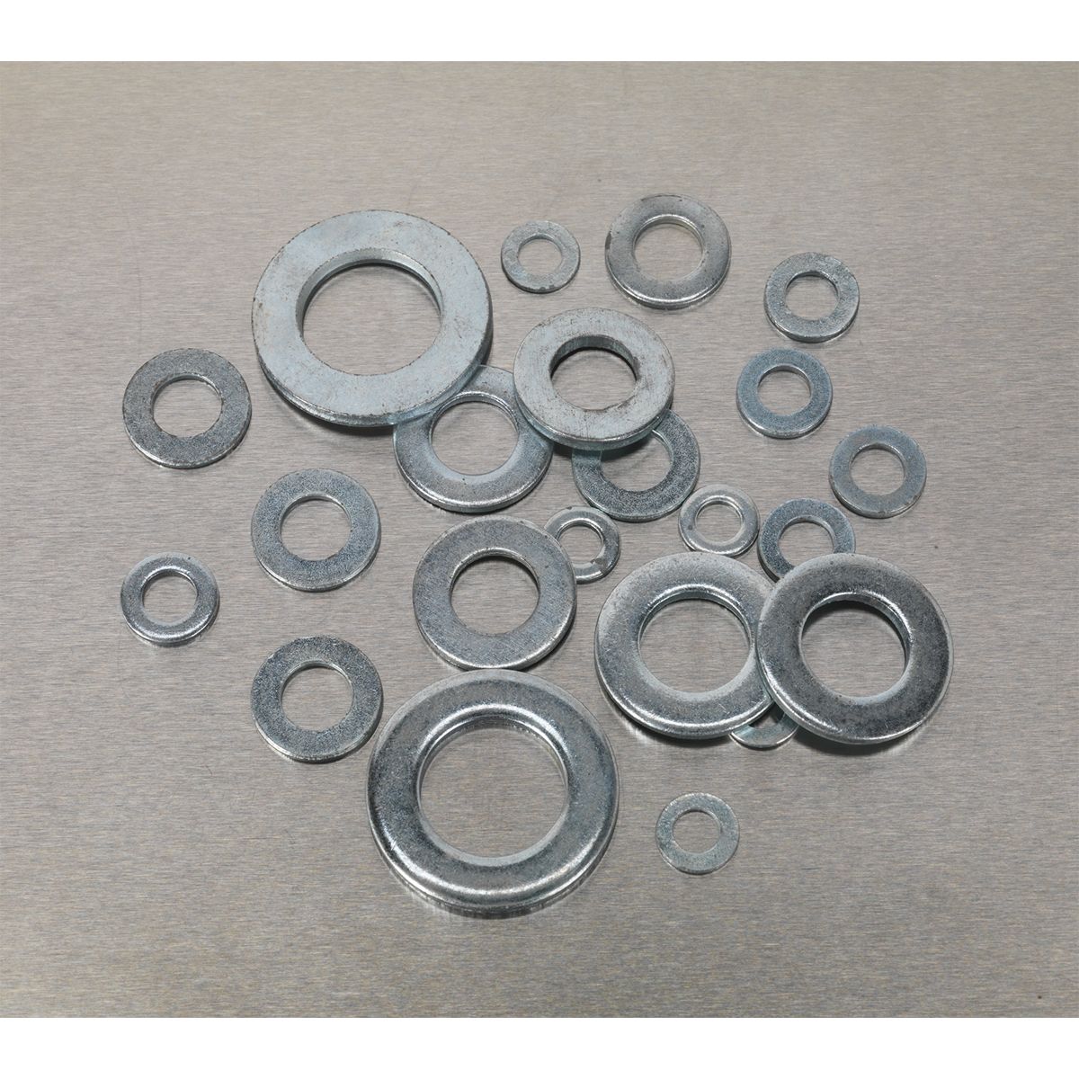 Sealey Flat Washer Assortment 1070pc M5-M16 Form A Metric - Image 2