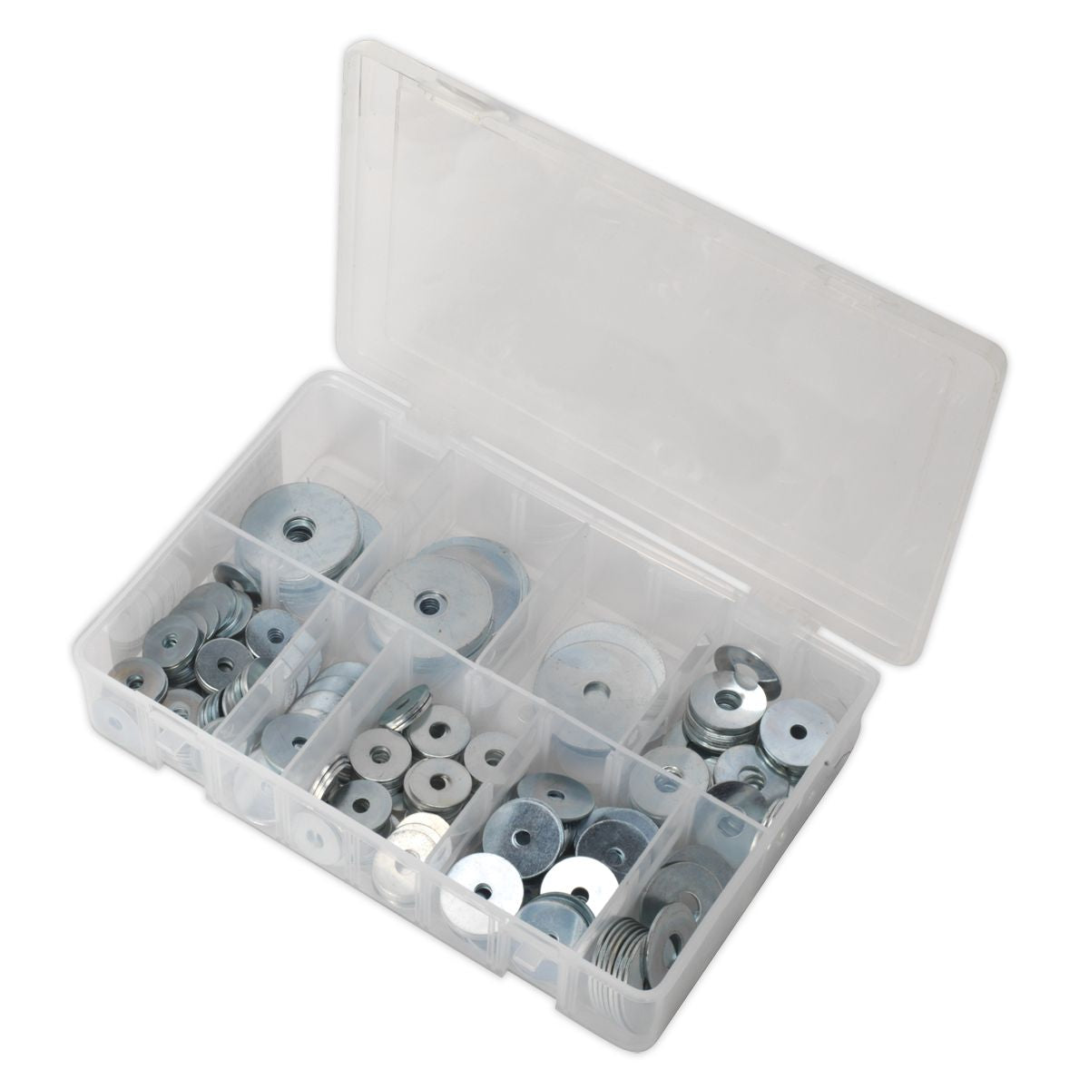 Sealey Repair Washer Assortment 240pc M5-M10 Metric Zinc Plated - Image 3
