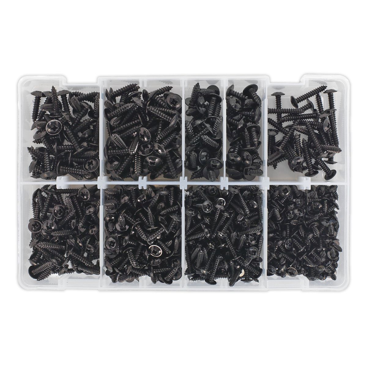 Sealey Self-Tapping Screw Assortment 700pc Flanged Head - Image 4