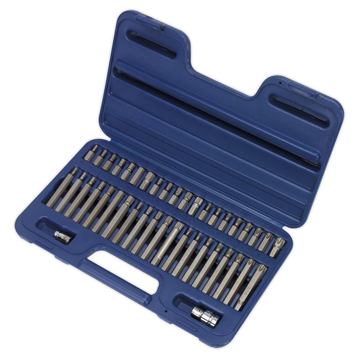 Sealey TRX-Star/Hex/Spline Bit Set 42pc 3/8" & 1/2"Sq Drive - Image 2