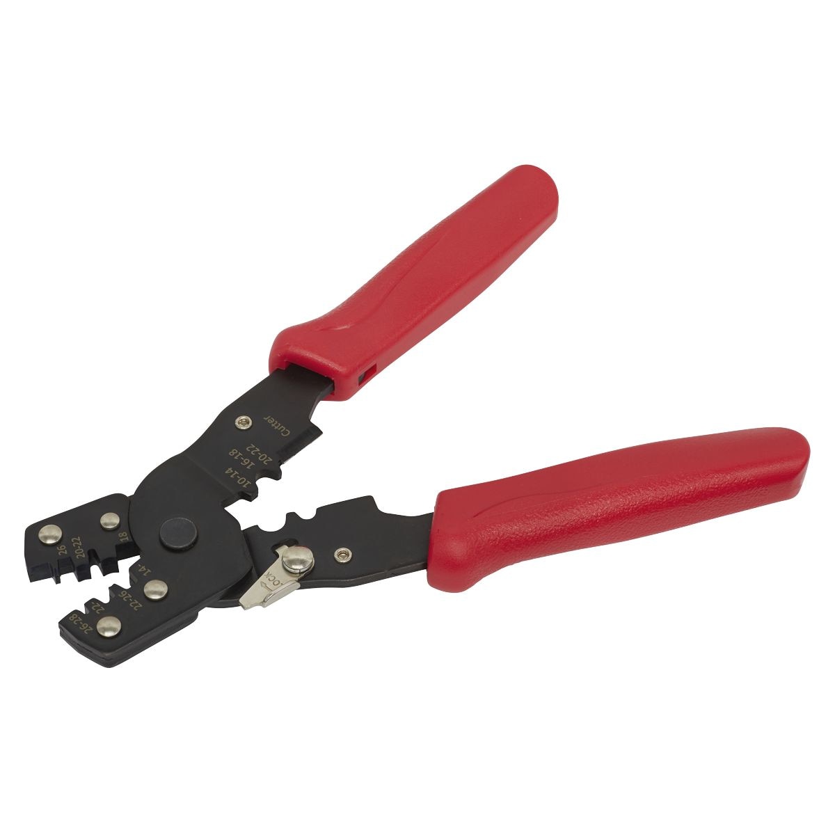 Sealey Non-Ratcheting Crimping Tool Insulated/Non-Insulated Terminals - Image 1
