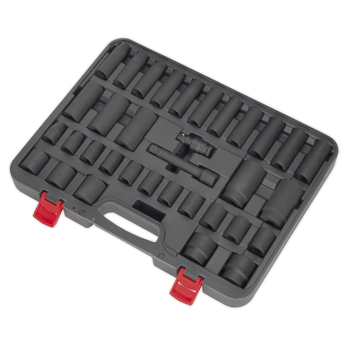 Sealey Impact Socket Set 34pc 1/2"Sq Drive Metric - Image 6