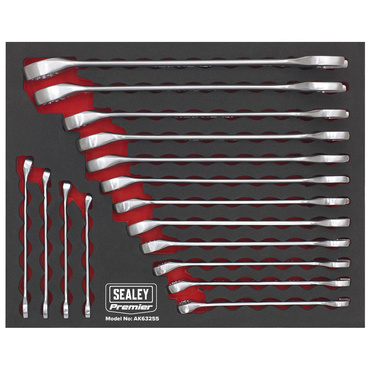 Sealey Combination Spanner Set 16pc Metric - Image 5