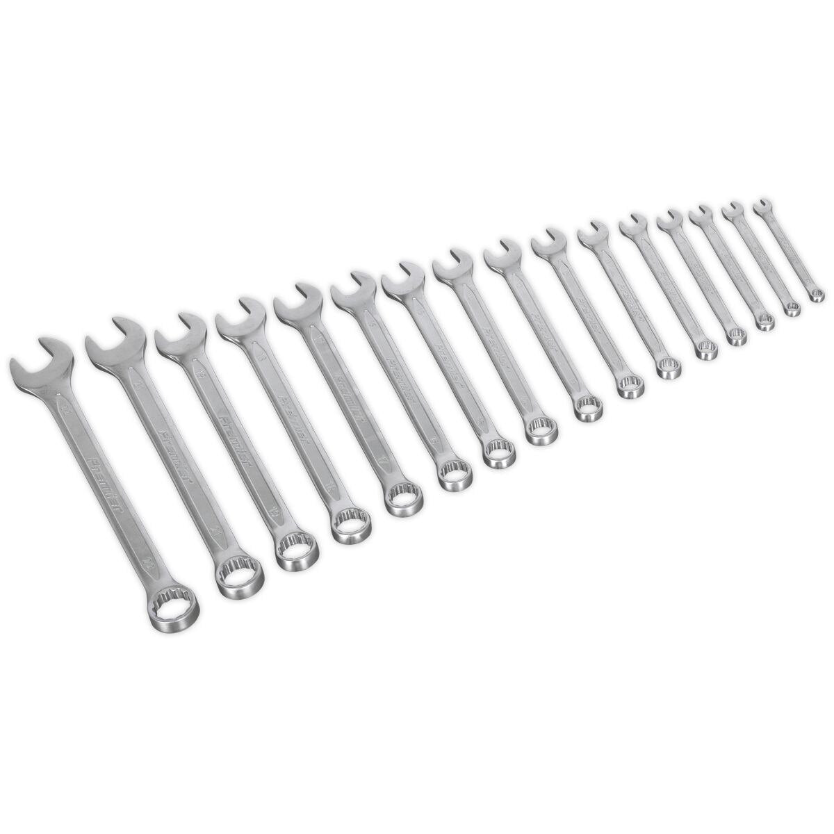 Sealey Combination Spanner Set 16pc Metric - Image 7