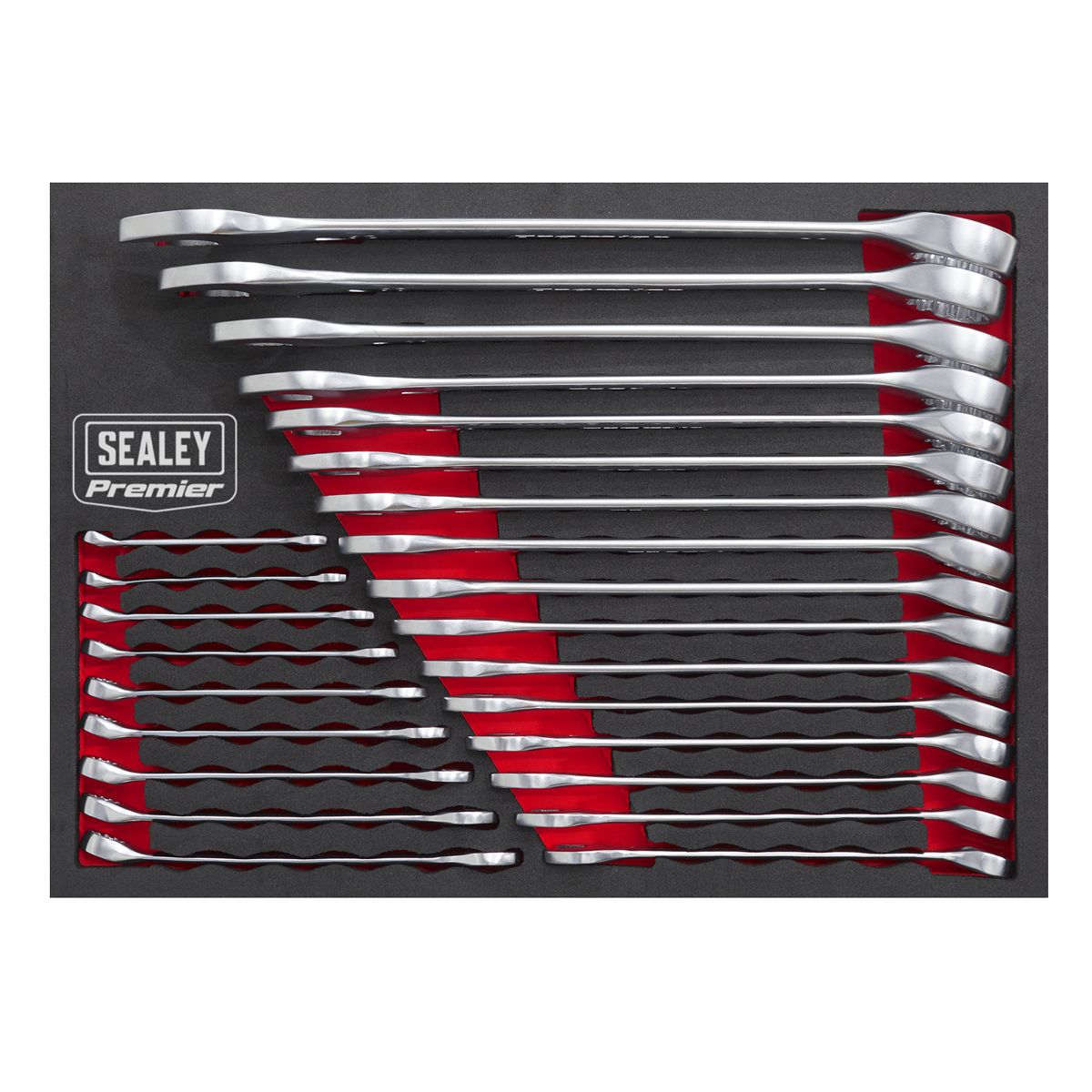 Sealey Combination Spanner Set 25pc Metric - Image 4