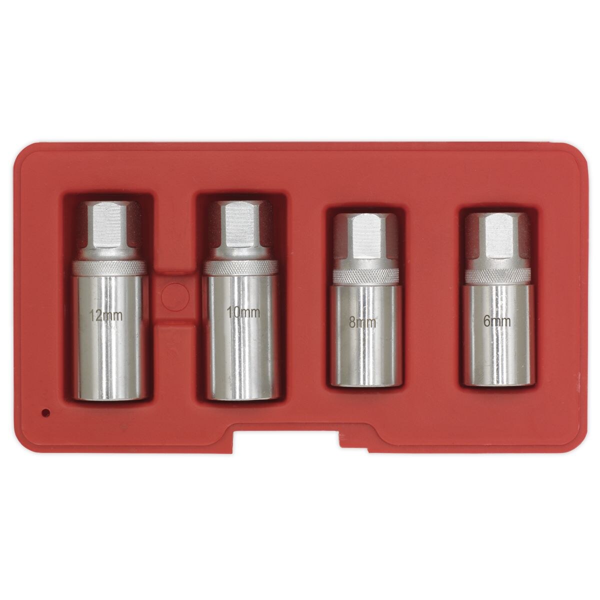 Sealey Stud Extractor Set 4pc 1/2"Sq Drive Metric - Image 2