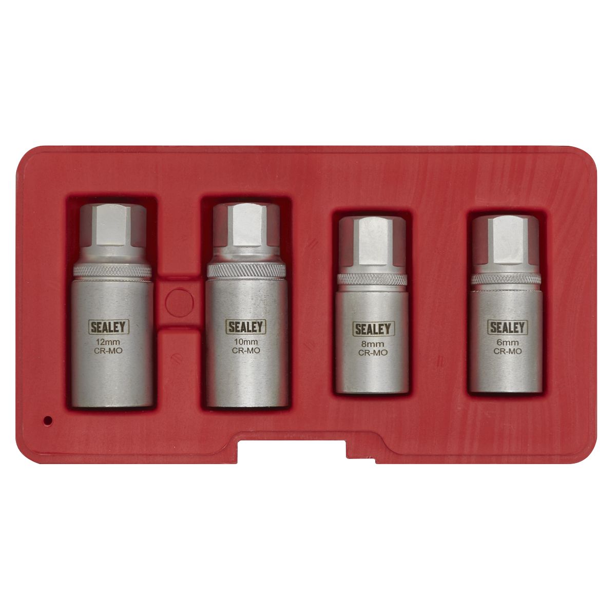 Sealey Stud Extractor Set 4pc 1/2"Sq Drive Metric - Image 3
