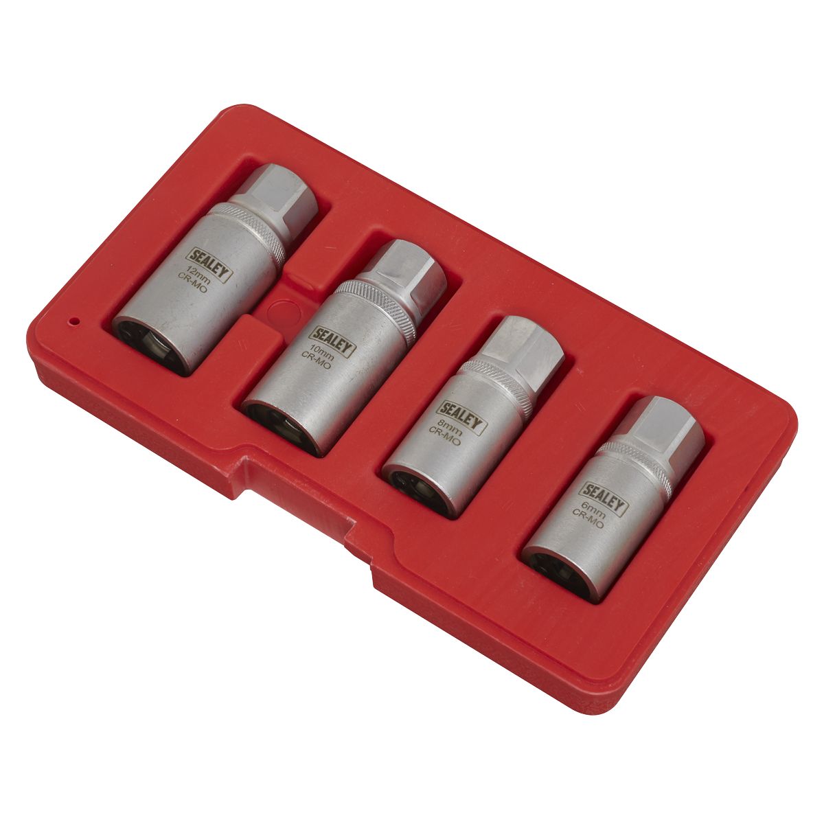 Sealey Stud Extractor Set 4pc 1/2"Sq Drive Metric - Image 5