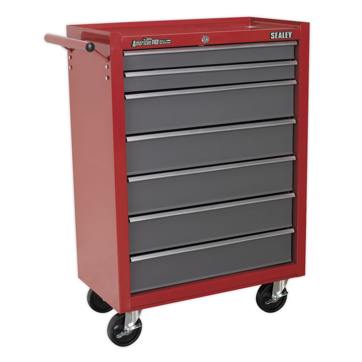 Sealey Rollcab 7 Drawer with Ball-Bearing Slides Red/Grey - Image 6