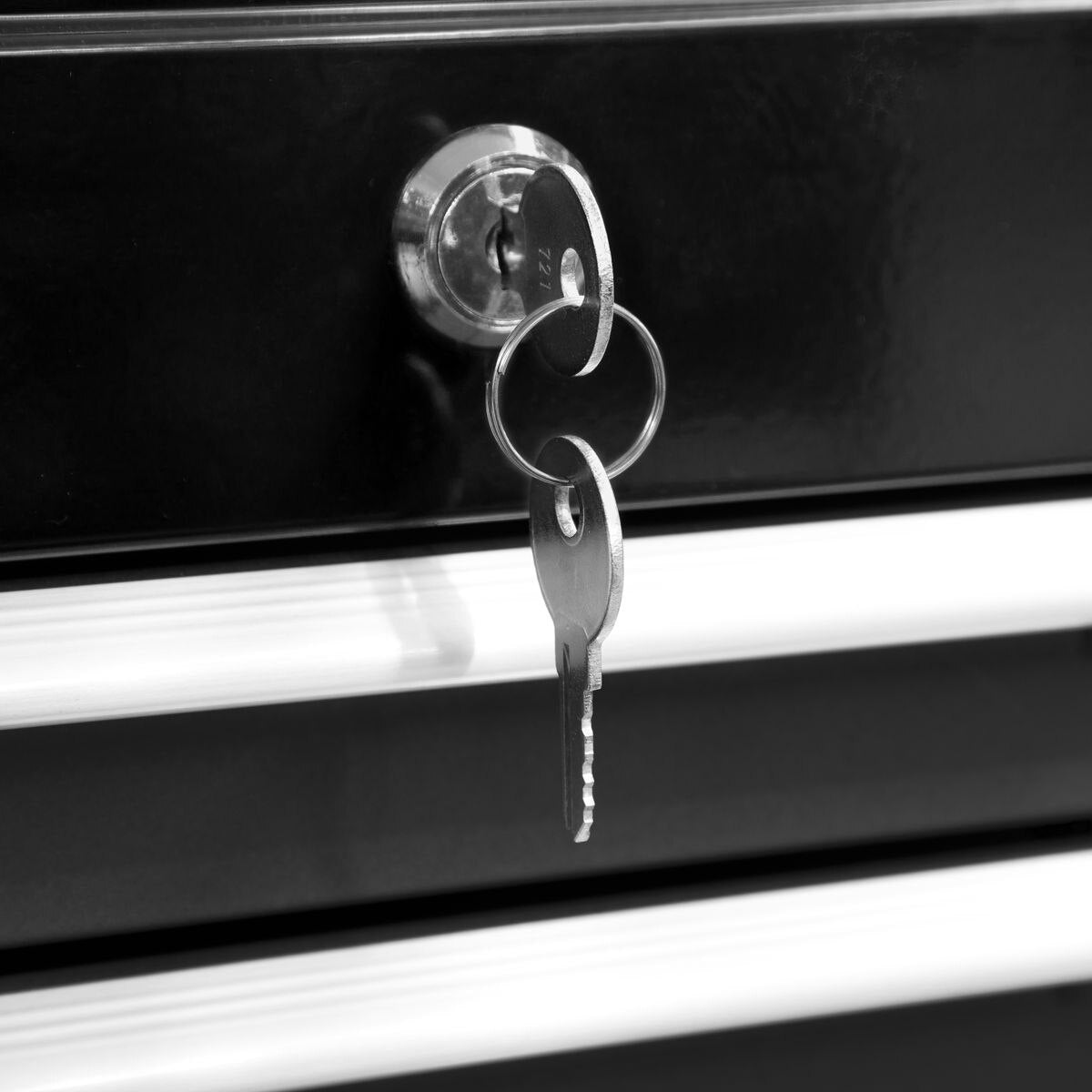 Sealey Topchest & Rollcab Combination 6 Drawer with Ball-Bearing Slides Black - Image 4