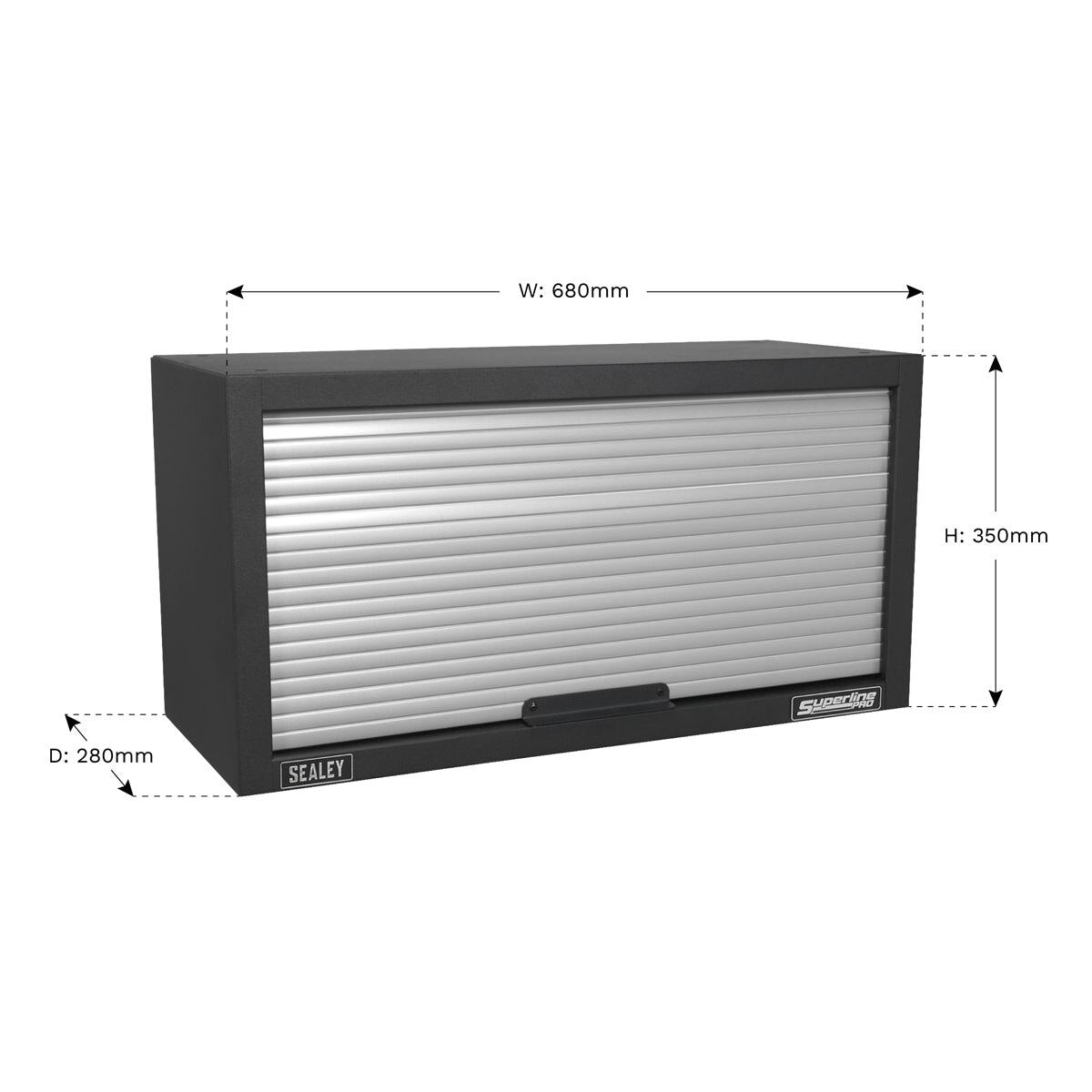 Sealey Modular Wall Cabinet Tambour Front 680mm - Image 6