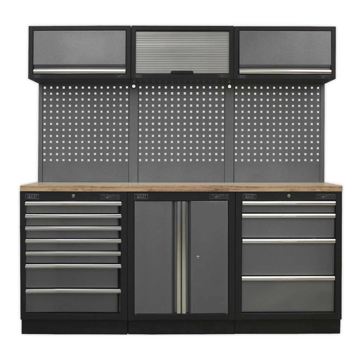 Sealey Superline PRO 2.0m Storage System Wood Worktop - Image 1