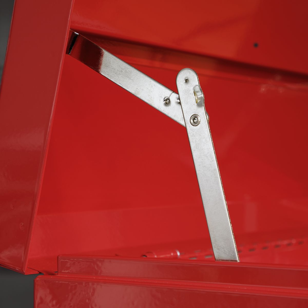 Sealey Topchest, Mid-Box & Rollcab Combination 14 Drawer with Ball-Bearing Slides Red - Image 4
