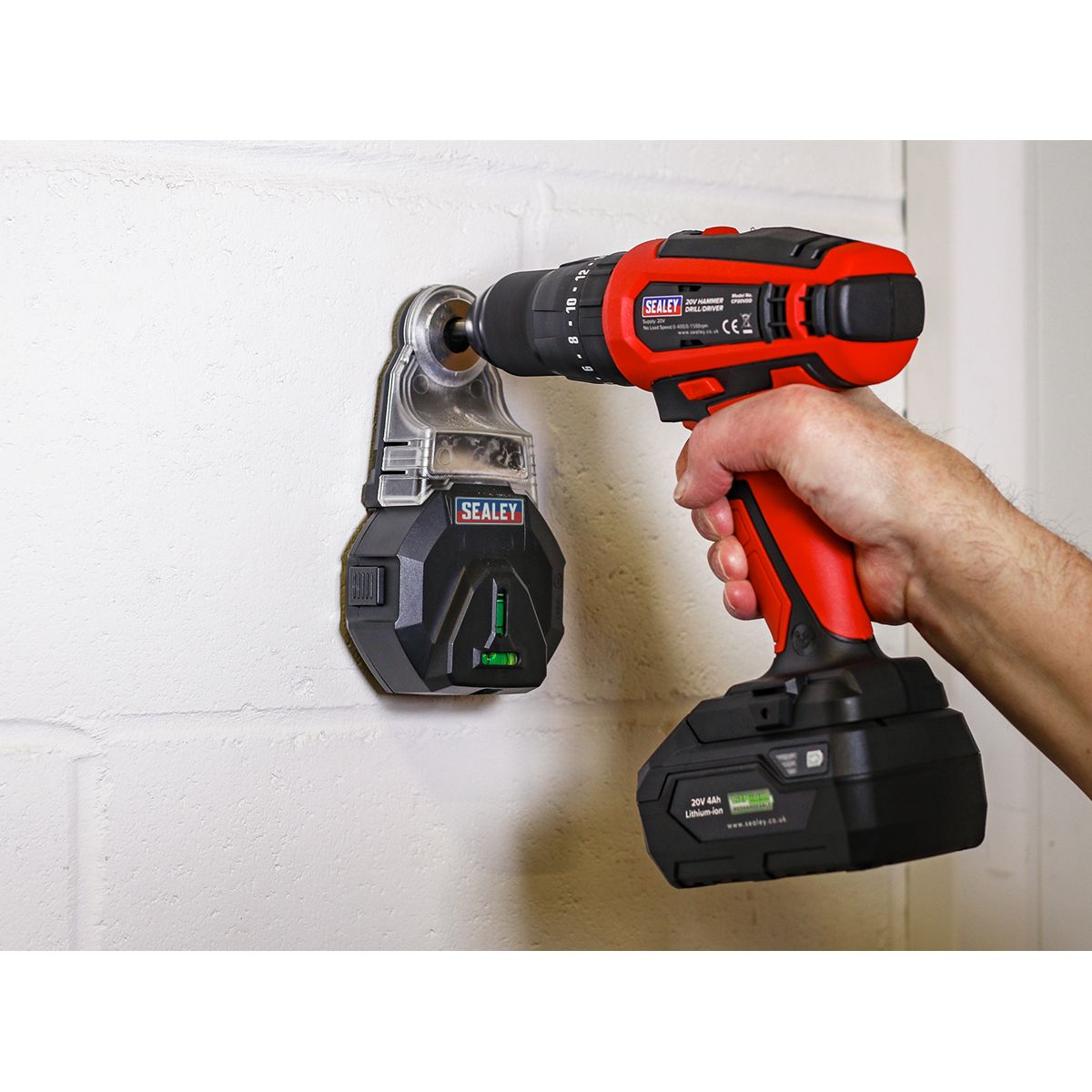 Sealey Vacuum Drill Dust Extractor 3.7V - Image 4