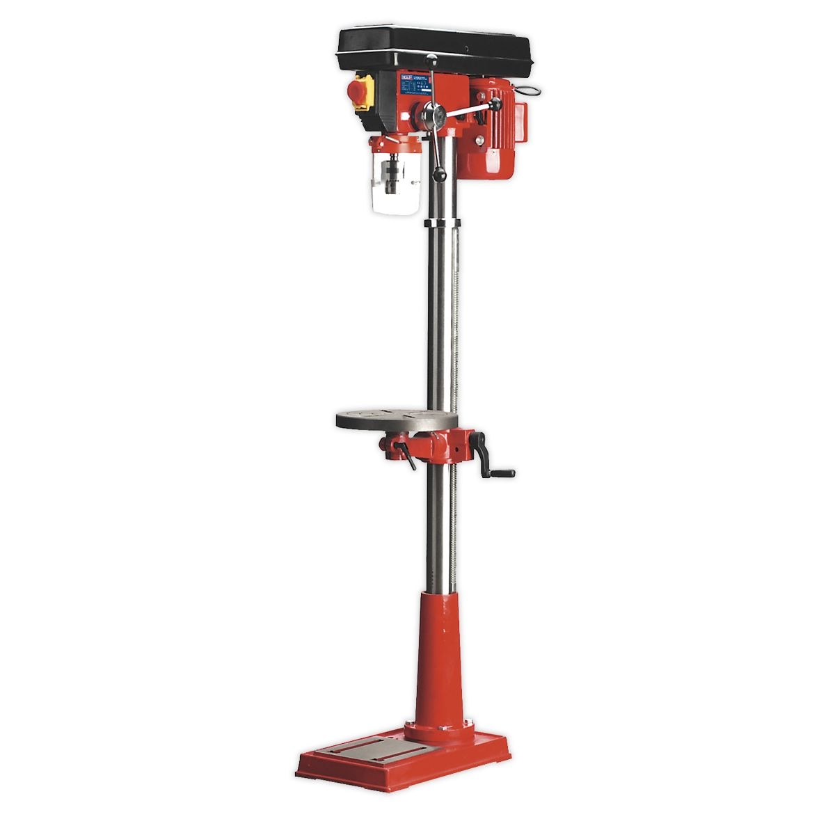 Sealey Pillar Drill Floor 12-Speed 1500mm Height 370W/230V - Image 1