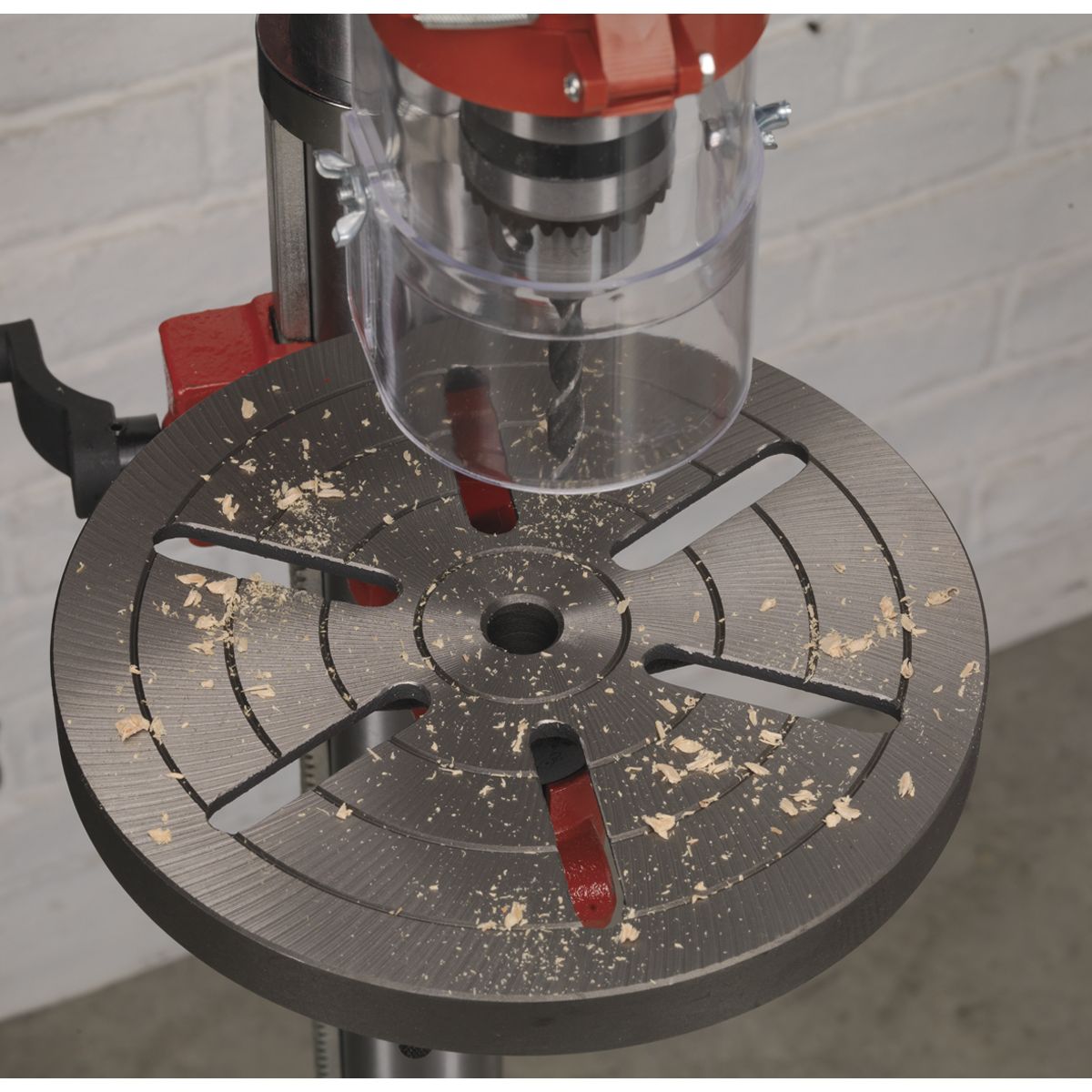 Sealey Pillar Drill Floor 12-Speed 1500mm Height 370W/230V - Image 9