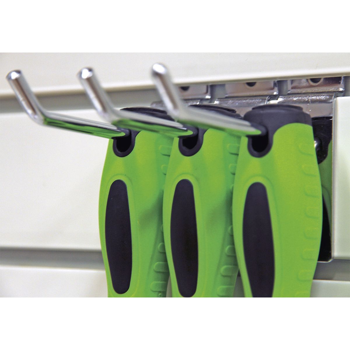 Sealey Screwdriver Set 8pc Hi-Vis Green - Image 6