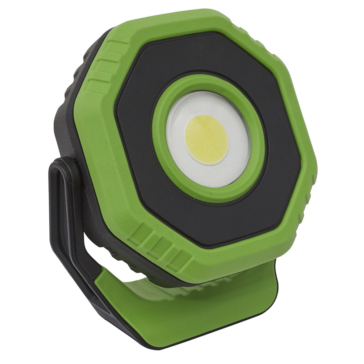 Sealey Rechargeable Pocket Floodlight with Magnet 360Á 7W COB LED Green - Image 1