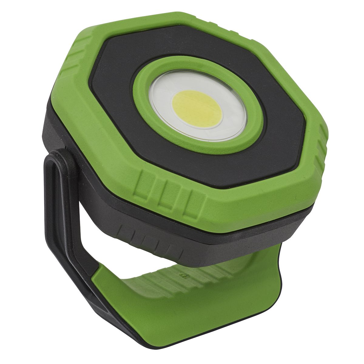 Sealey Rechargeable Pocket Floodlight with Magnet 360Á 7W COB LED Green - Image 2