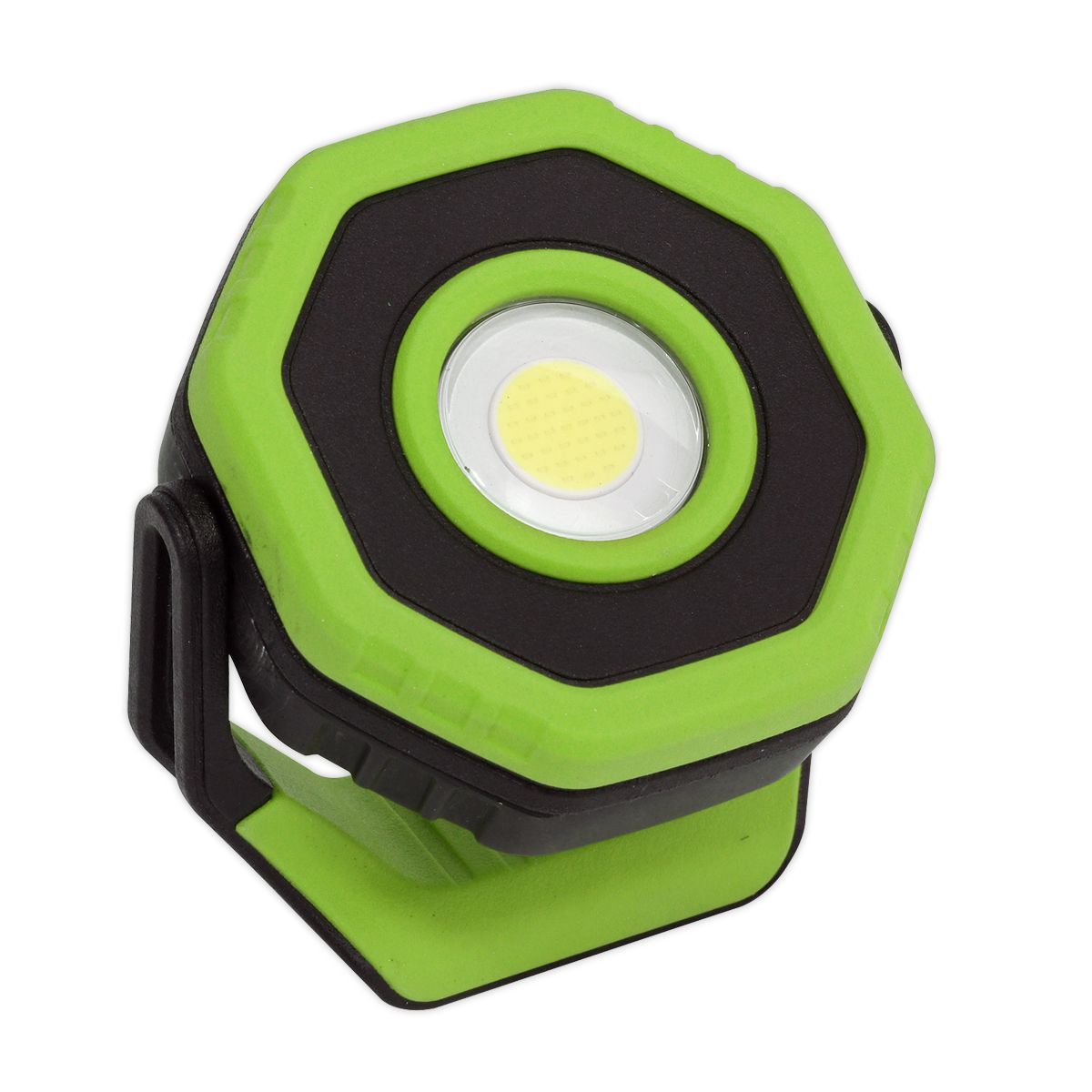Sealey Rechargeable Pocket Floodlight with Magnet 360Á 7W COB LED Green - Image 7