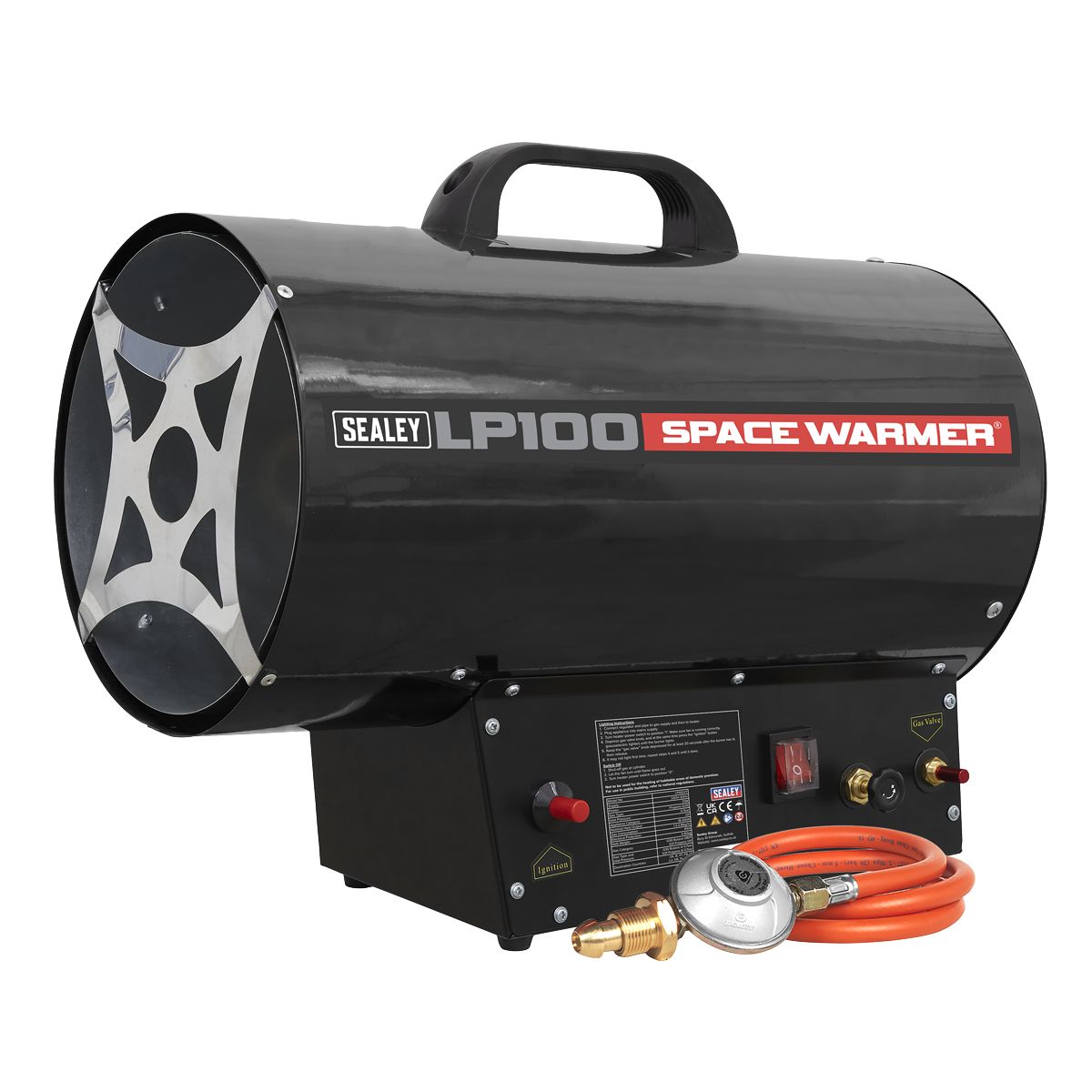 Sealey Space Warmer Propane Heater 61,000-102,000Btu/hr (18-30kW) - Image 1