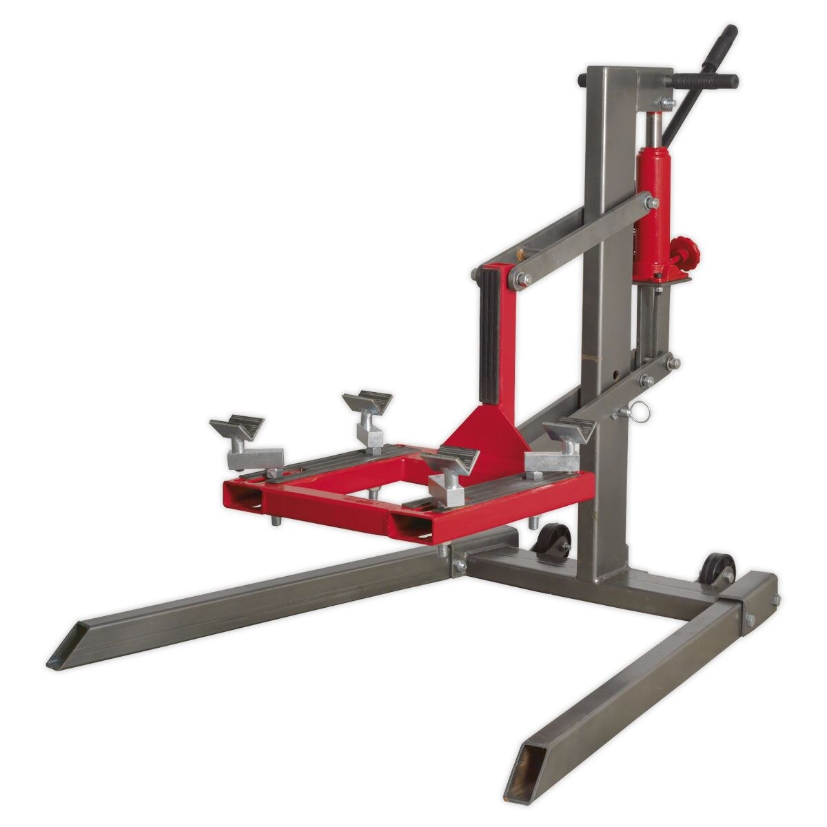 Sealey Single Post Hydraulic Motorcycle Lift 450kg Capacity - Image 2