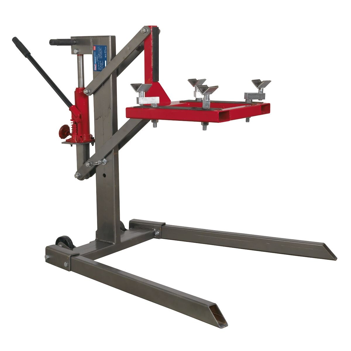 Sealey Single Post Hydraulic Motorcycle Lift 450kg Capacity - Image 3