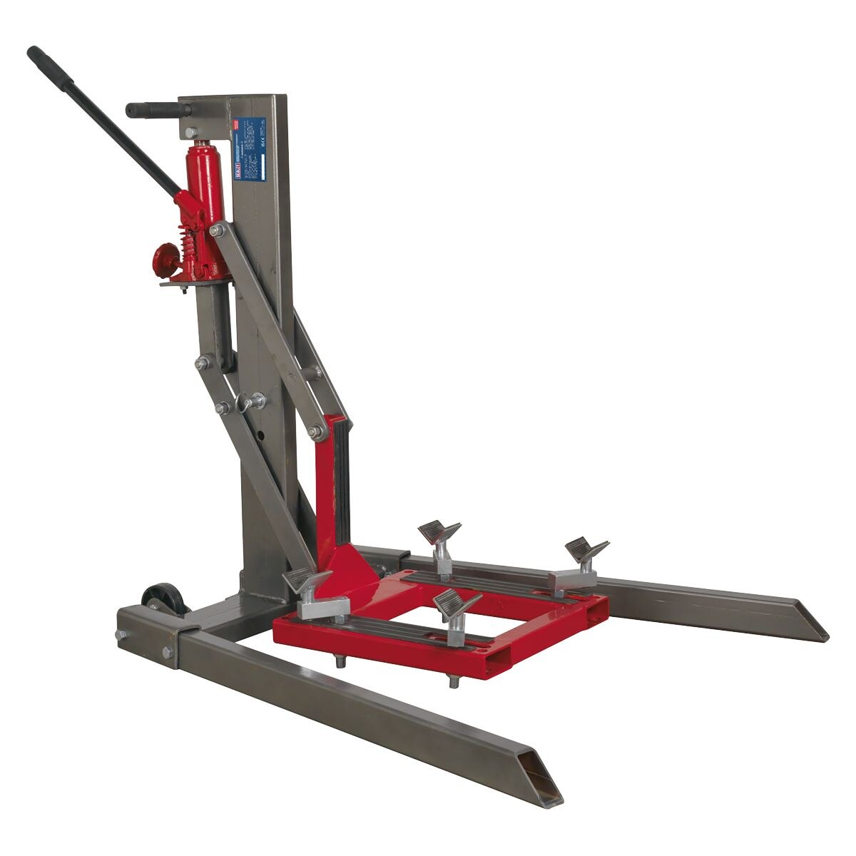 Sealey Single Post Hydraulic Motorcycle Lift 450kg Capacity - Image 5